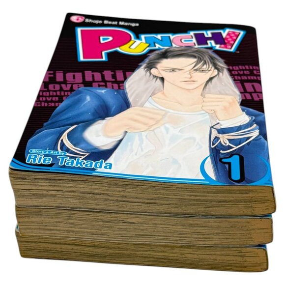 Punch Rie Takada Lot 3 Graphic Novel Vol 1 Viz  Manga Book PB - Picture 9 of 11
